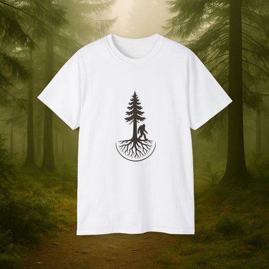 Sasquatch Sequoia Redwood Tree Logo
